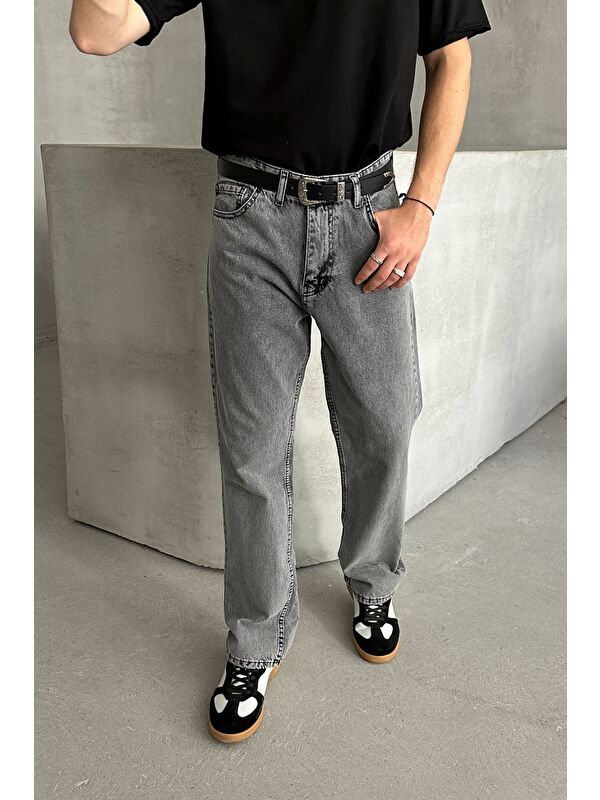 HYMAN Erkek Baggy Jean Pantolon