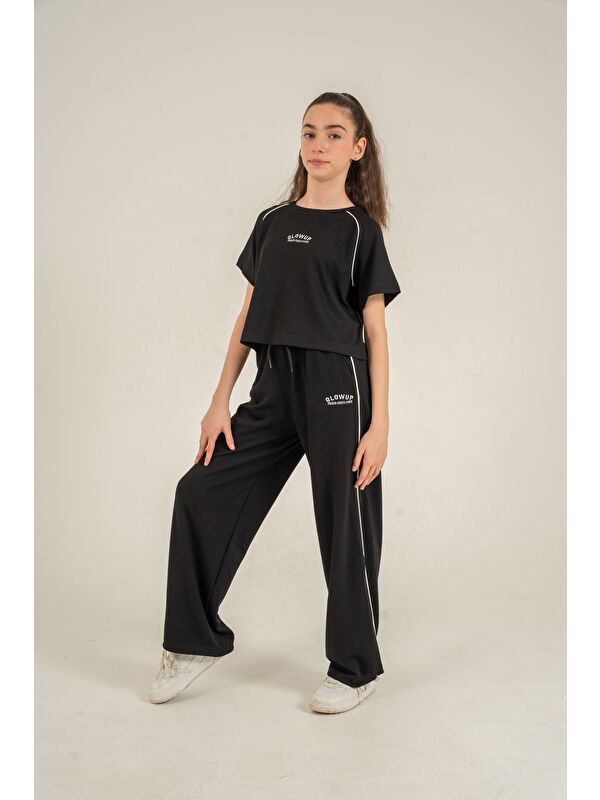 Mışıl Kids Glowup Dreams Nakışlı Yumaşak Dokulu-Comfort Kumaş Kız Çocuk Alt Üst Eşofman Takımı
