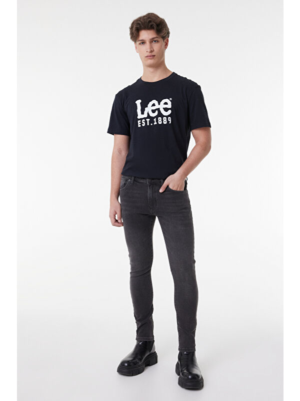 Riders by Lee Skinny Fit Dar Kesim Normal Bel Antrasit Esnek Memphis Jean Pantolon