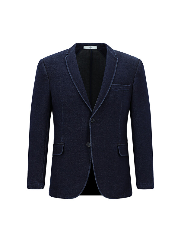 Kiğılı Ekstra Dar Kesim Spor Pamuklu Örme Blazer Ceket