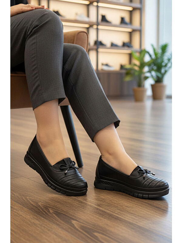 Ayakmod Siyah Ayakmod Hafif Kadın Casual Ayakkabı 1211 Z