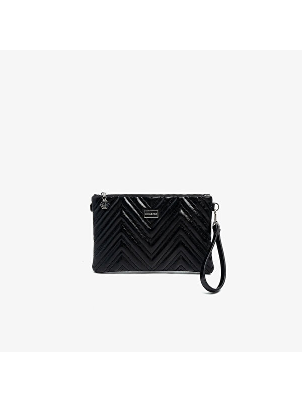 Silver Polo Kadın Portföy Çantası SP1250-M211 SILVER POLO Portföy & Clutch Kırışık Siyah-Kırışık Siy