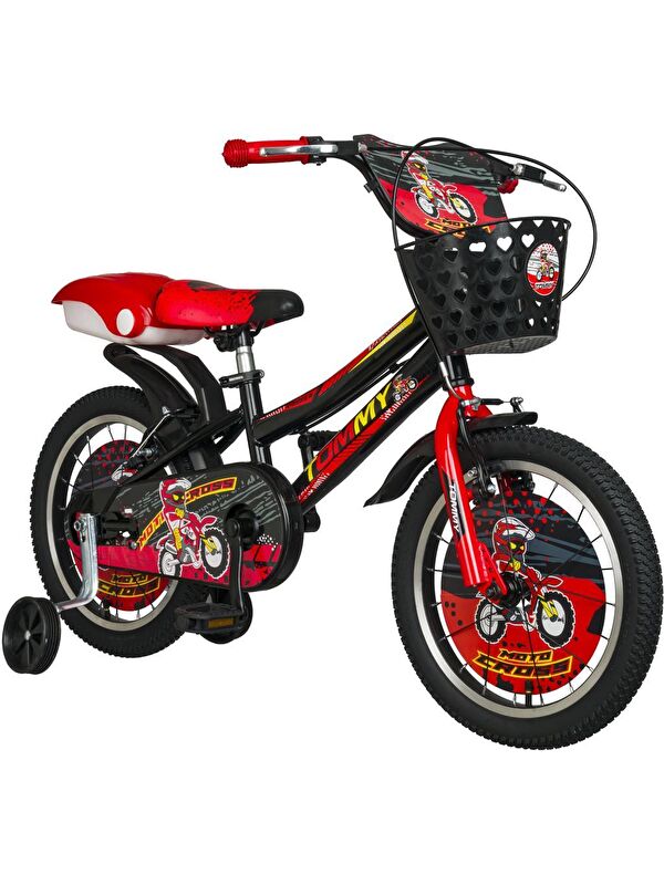 TommyBike 16 jant Bisiklet Lüx Aksesuarlı Cocuk Bisikleti 5-8 Yaş