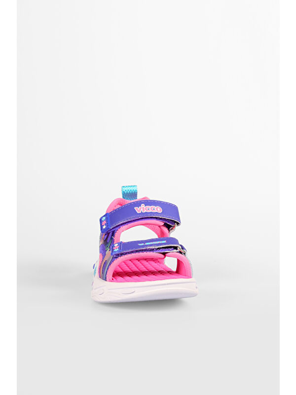 But Işıklı Kız Okul Öncesi Mor Sandalet - Görsel 7