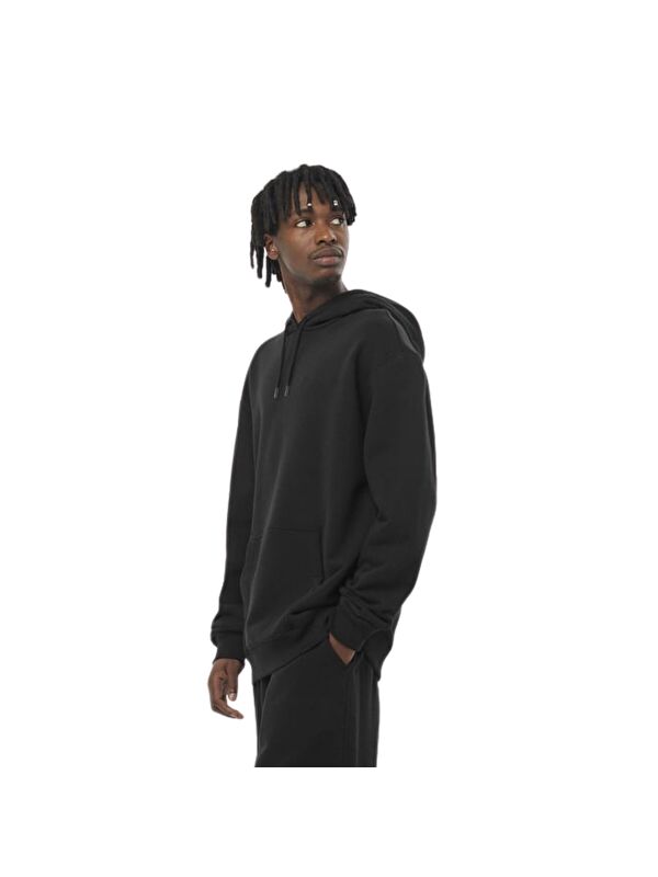 Salomon Sal Logo Pride Hoodie Erkek Siyah Kapüşonlu Sweatshirt