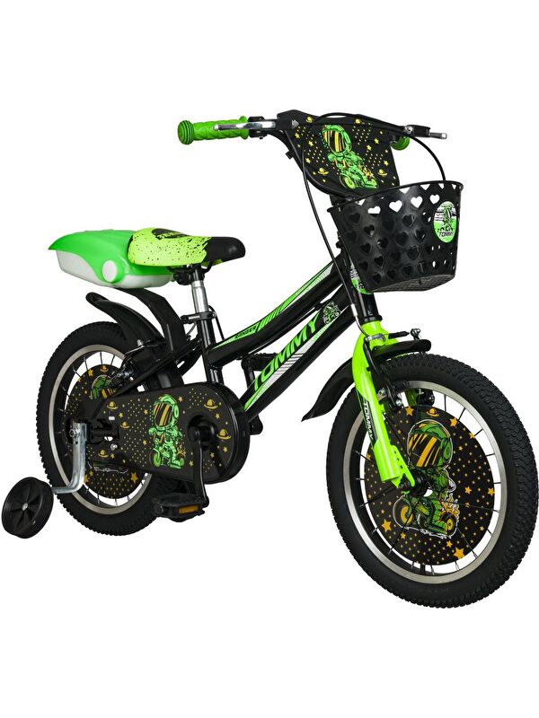 TommyBike 16 jant Bisiklet Lüx Aksesuarlı Cocuk Bisikleti 5-8 Yaş