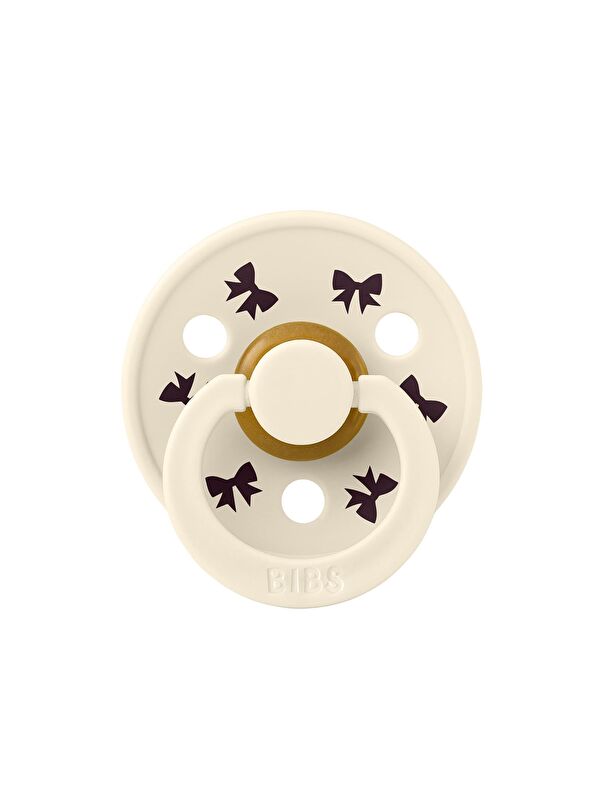 Bibs Colour Holiday Bow Emzik-Ivory Plum -0-6 Ay