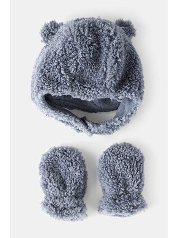 Carter's Erkek Bebek Mavi Bere Eldiven