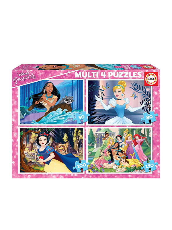 Educa Puzzle 4lü Set Disney Princess 17637