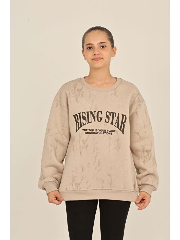 Toontoykids Kız Çocuk Rısıng Star Baskılı Sweatshirt