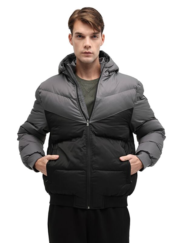 Kinetix ML BLOCK PUFFER-05 5PR Siyah Erkek  Şişme Mont-19351