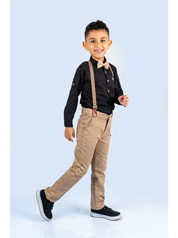Mnk Baby & Kids Baskılı Oxford Erkek Çocuk Takım MNK0479