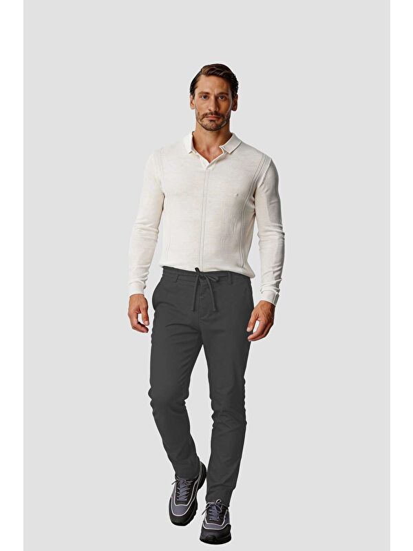 igs Antrasit Jogger Stil Erkek Pantolon – Lastikli İpli