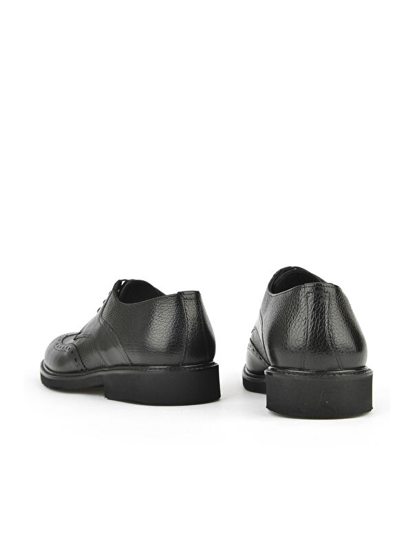 Erkek Hakiki Deri Ayakkabı 143145Z6252 Siyah - Görsel 4