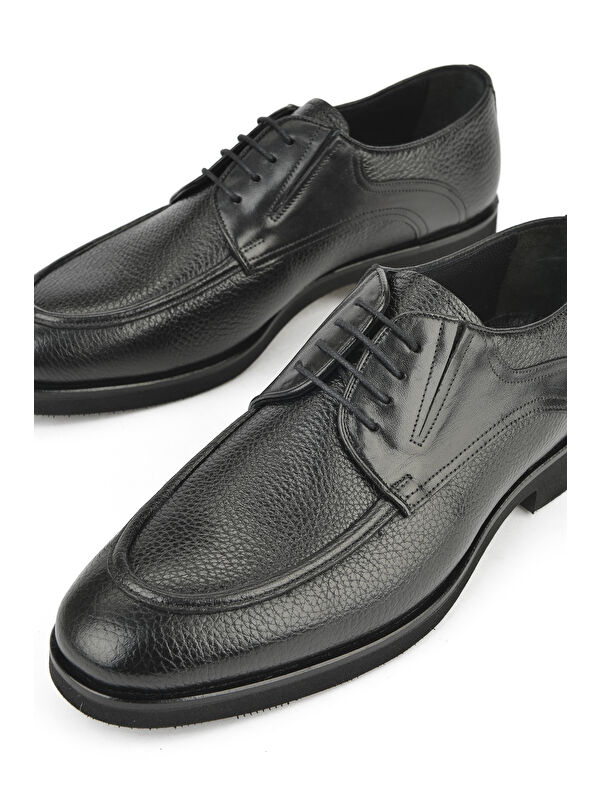 Erkek Hakiki Deri Ayakkabı 151145Z316 Siyah - Görsel 6