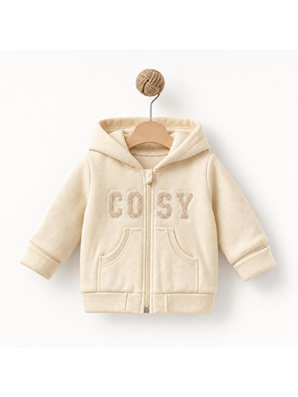 BabyCosy Organic  Bebek Kapüşonlu Ceket