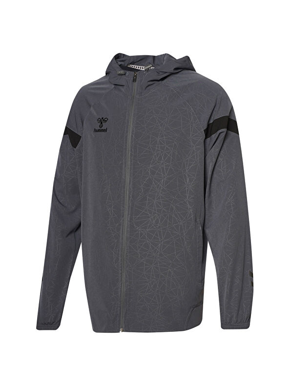 Hummel Flex Siyah Kapüşonlu Erkek Fermuarlı Sweatshirt Hırka