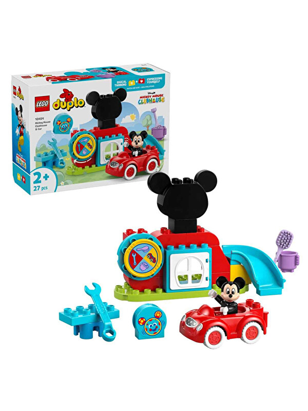 Lego Duplo Mickey Fare nin Kulüp Evi ve Arabası 10454
