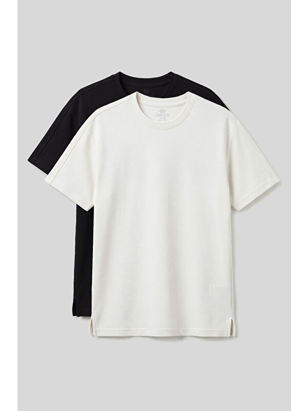 Tommylife Rahat Form O Yaka 2'li Paket Tişört - 88495