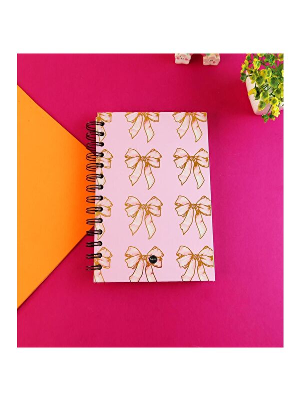 Bam Hediyelik Eşya Özel Tasarım Spiralli 15 21 cm Dot Defter  Eskiz Defteri  Doodle Book   2 SAYFA STICKER HEDİYELİ