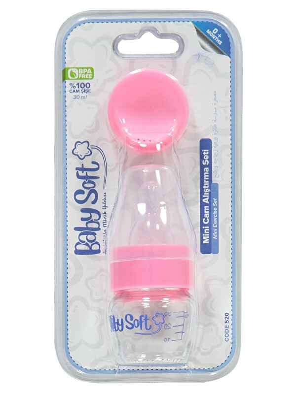 Baby Soft Mını Cam Alıstırma Seti 30 ml - Pembe