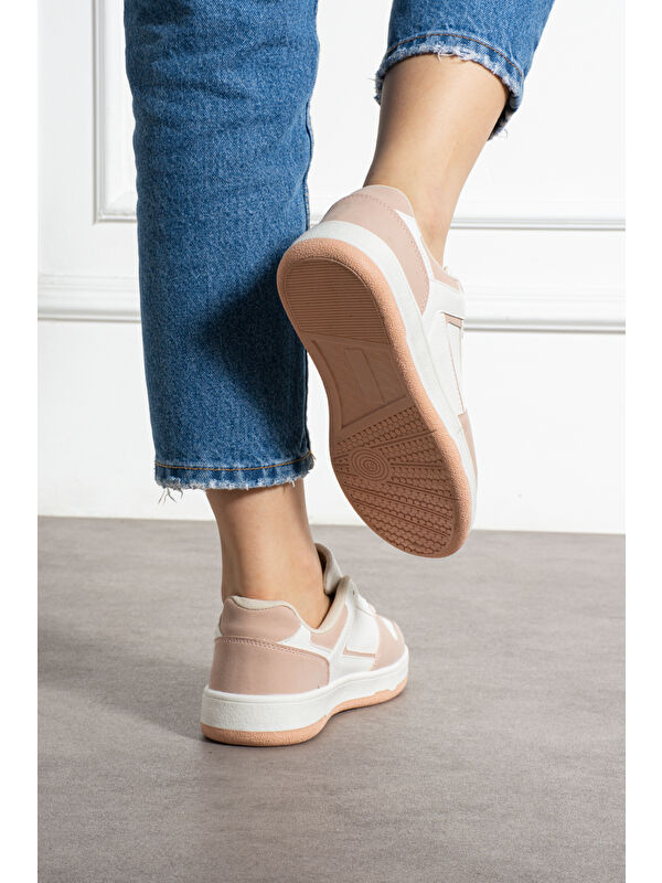Pudra Kadın Günlük Sneaker Ayakkabı - Görsel 5