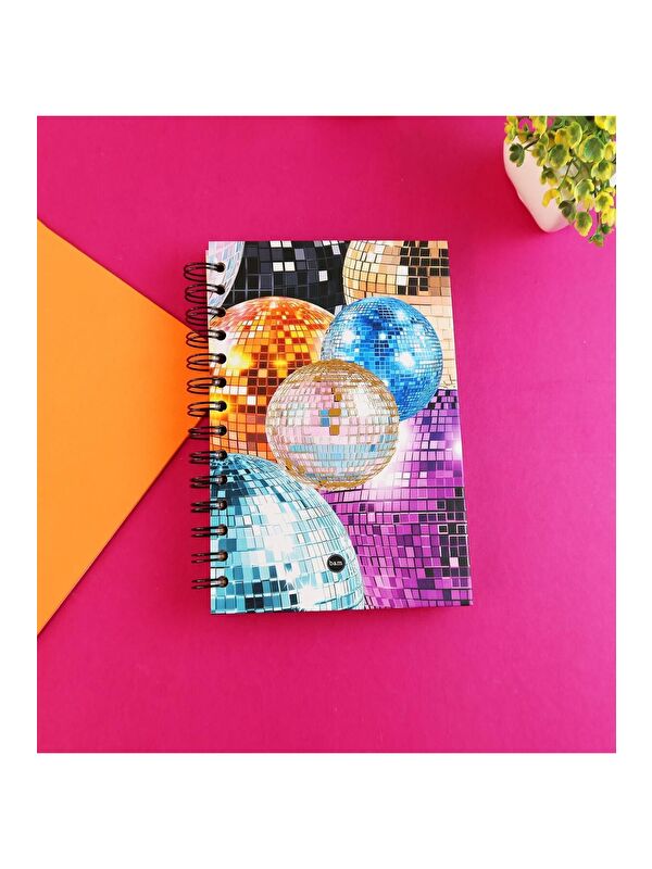 Bam Hediyelik Eşya Özel Tasarım Spiralli 15 21 cm Dot Defter  Eskiz Defteri  Doodle Book   2 SAYFA STICKER HEDİYELİ