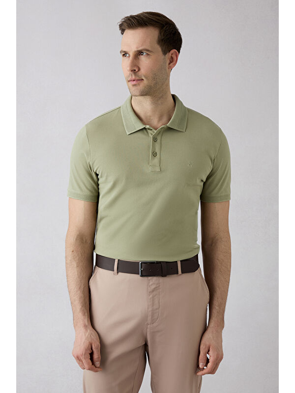 Kiğılı Slim Fit Polo Yaka Pamuk Tshirt