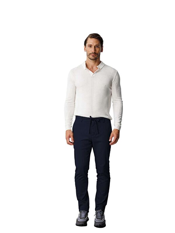 igs Lacivert Jogger Stil Erkek Pantolon – Lastikli İpli
