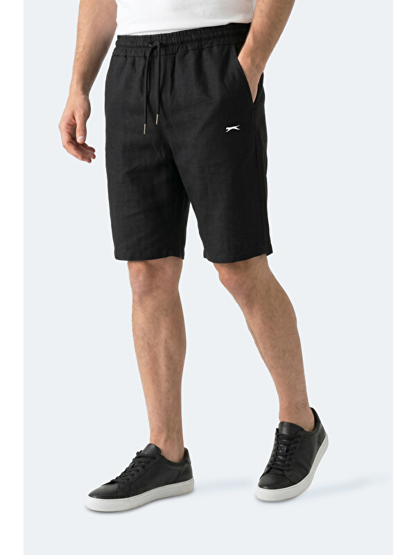 SLAZENGER KASEY Erkek Pamuklu Siyah Şort