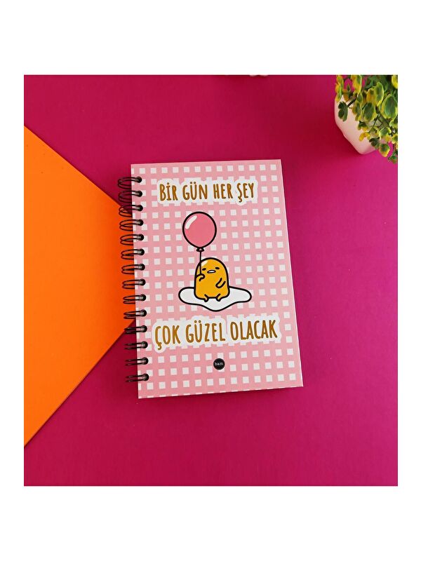 Bam Hediyelik Eşya Özel Tasarım Spiralli 15 21 cm Dot Defter  Eskiz Defteri  Doodle Book   2 SAYFA STICKER HEDİYELİ