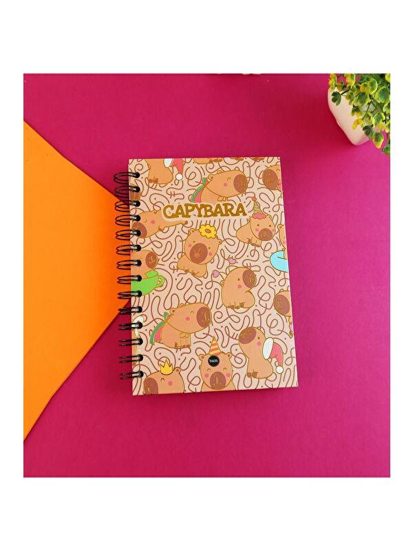 Bam Hediyelik Eşya Özel Tasarım Spiralli 15 21 cm Dot Defter  Eskiz Defteri  Doodle Book   2 SAYFA STICKER HEDİYELİ