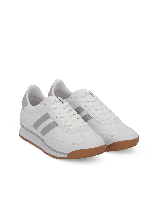 OKLAHOMA Kadın Beyaz / Gri Günlük Spor Ayakkabısı - Görsel 3