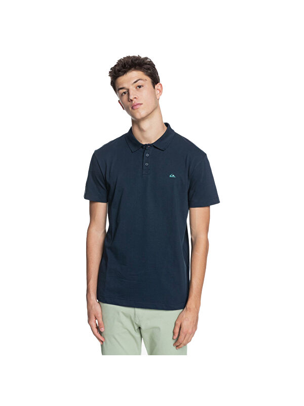 Quiksilver Essentialpolo Kttp Erkek Mavi Polo Tişört