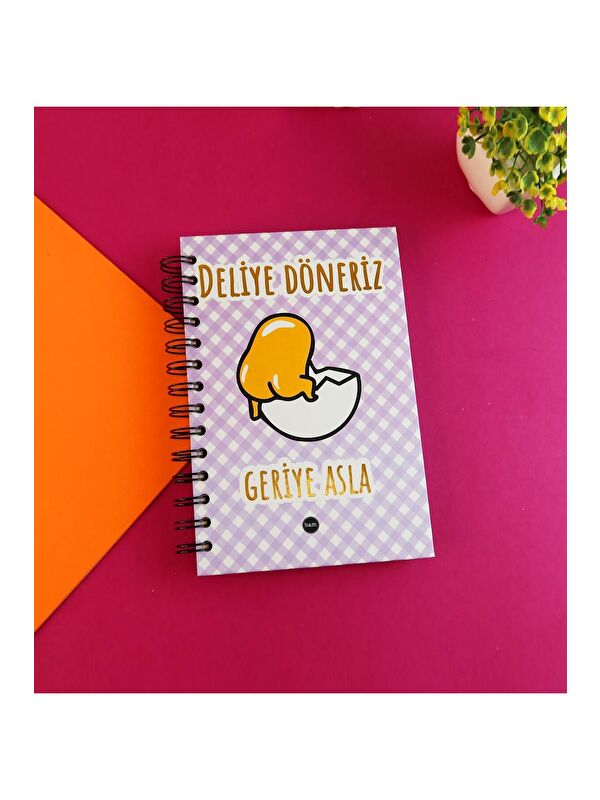 Bam Hediyelik Eşya Özel Tasarım Spiralli 15 21 cm Dot Defter  Eskiz Defteri  Doodle Book   2 SAYFA STICKER HEDİYELİ