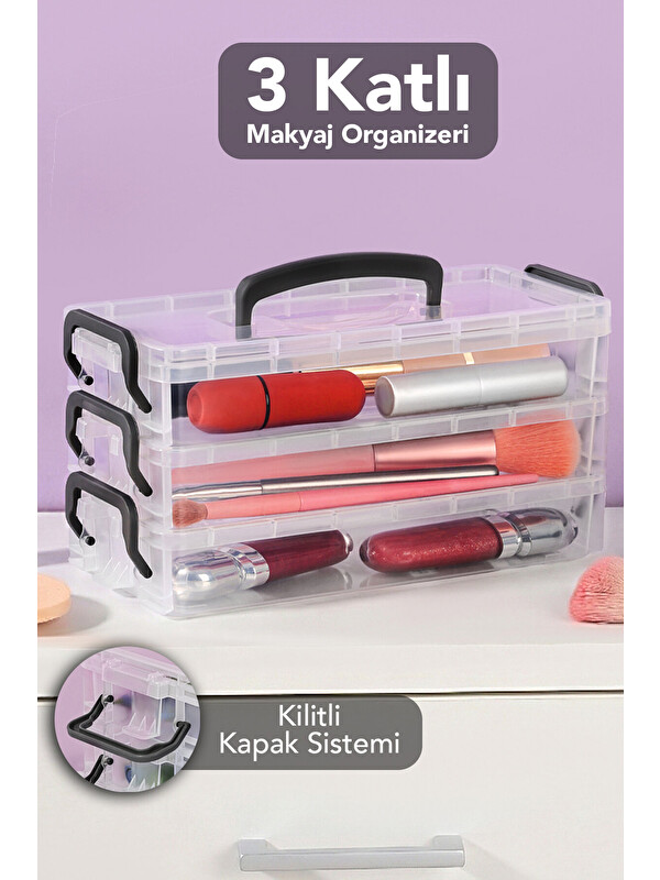 Meleni Home 3'lü Kapaklı Makyaj