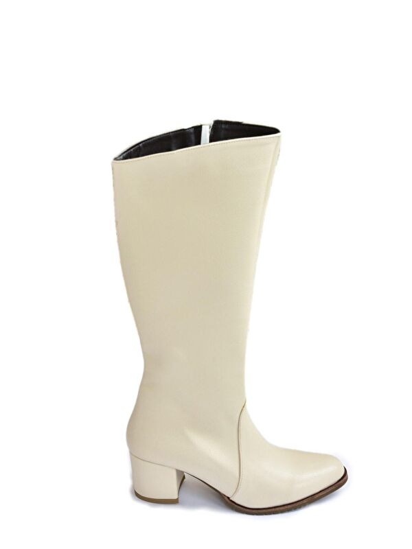 Krem Günlük Kadın Çizme A654252709 - Görsel 10