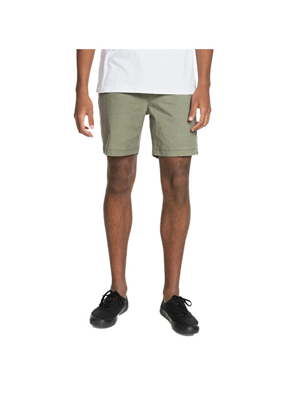 Quiksilver Erkek Şort Walkshort Taxer Yeşil Günlük Giyim