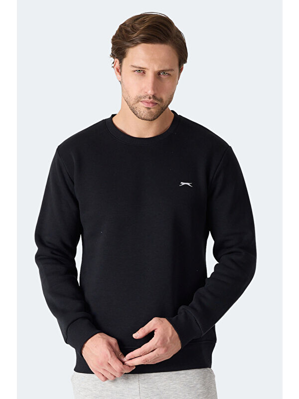 SLAZENGER MEGAR I Erkek Siyah Sweatshirt