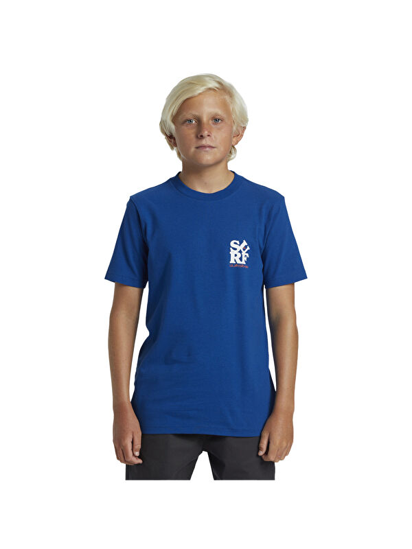 Quiksilver Surf Boe Erkek Çocuk Mavi Tişört