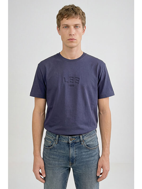 Lee %100 Pamuk Relaxed Fit Logo Detaylı Tişört