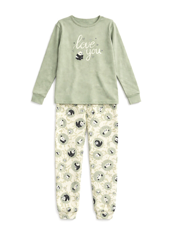 Remsa Genç Kız Pamuk Penye Pijama Takımı 6616 Mint