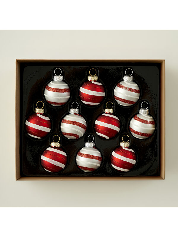 Bella Maison Christmas Mini Ball Yılbaşı Süsü Kırmızı (19x15x4 cm)