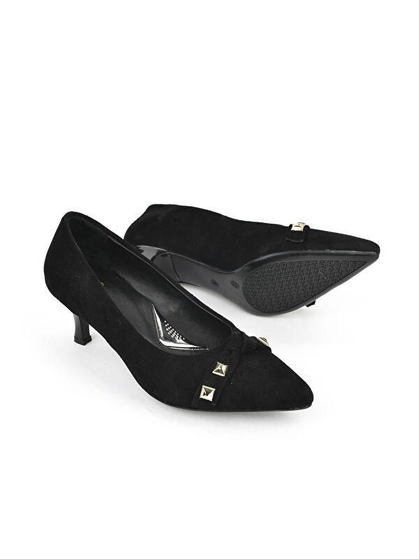 Kadın Hakiki Deri Ayakkabı 1531050Z26105005K Siyah - Görsel 5