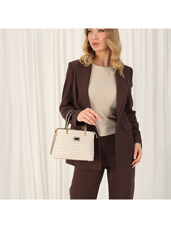 Silver Polo Kadın SP987-M191 SILVER POLO El Çantası Kum Beji-Kum