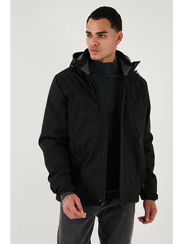 Buratti Regular Fit Çıkarılabilir Kapüşonlu Astarlı Kürklü Kapüşon Detaylı Mont 497HECTOR