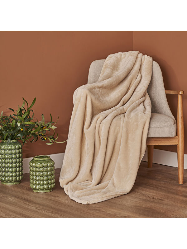 Bella Maison Shelly Wellsoft Tv Battaniyesi Latte (140x190 cm)