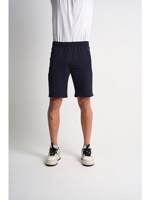 Shooter Sportswear Erkek  Regular Fit İki İplik Fermuar Cepli Pamuklu Şort