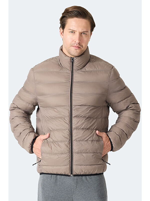 SLAZENGER BRAUM Erkek Şişme Kahve Mont & Kaban
