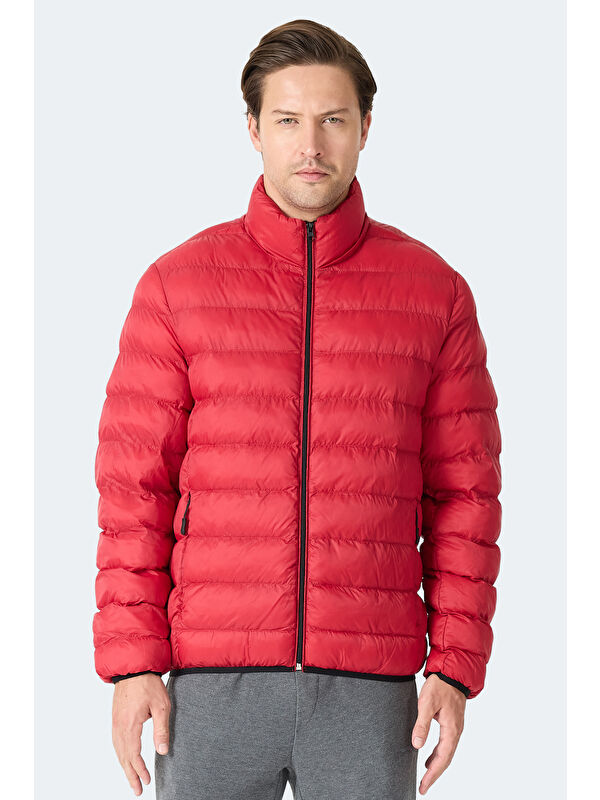 SLAZENGER BRAUM Erkek Şişme Kırmızı Mont & Kaban